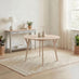 Lynton Round Whitewashed Wood 4-6 Seater Dining Table