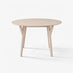 Lynton Round Whitewashed Wood 4-6 Seater Dining Table