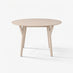 Lynton Round Whitewashed Wood 4-6 Seater Dining Table