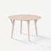 Lynton Round Whitewashed Wood 4-6 Seater Dining Table