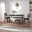 Lynton Large Black Wooden Dining Table with 2 Benches & 2 Chairs