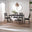 Lynton Large Black Wooden Dining Table with 4 Chairs & Bench