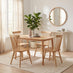 Lynton Small Oak Effect Dining Table & 4 Oak Effect Lilibet Chairs