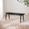 Lynton Black Solid Wood Large Dining Bench