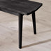 Lynton Large Black Wooden Dining Table with 2 Benches & 2 Chairs