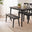 Lynton Black Solid Wood Small Dining Bench