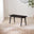 Lynton Black Solid Wood Small Dining Bench