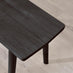 Lynton Black Solid Wood Small Dining Bench