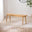 Lynton Oak Effect Solid Wood Large Dining Bench
