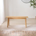 Lynton Oak Effect Solid Wood Small Dining Bench