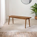 Lynton Large Walnut Effect Wood Dining Table + 4 Green Beaumont Chairs & Bench