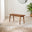 Lynton Walnut Effect Solid Wood Small Dining Bench