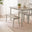 Lynton Whitewashed & Grey Solid Wood Small Dining Bench