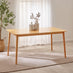 Lynton Rectangular Oak Effect Wood 6 Seater Dining Table