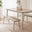 Lynton Whitewashed & Grey Solid Wood Large Dining Bench