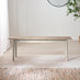 Lynton Whitewashed & Grey Solid Wood Large Dining Bench