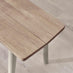 Lynton Whitewashed & Grey Solid Wood Large Dining Bench