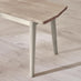Lynton Large White & Light Grey Wooden Dining Table with 4 Chairs & Bench