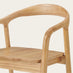 2x Lyra Oak Effect Solid Wood Dining Chairs