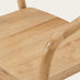2x Lyra Oak Effect Solid Wood Dining Chairs