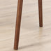2x Lyra Walnut Effect Solid Wood Dining Chairs