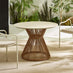 Lanai & Elba Beige Rattan & Cream 4 Seat Round Table Garden Dining Set