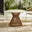 Lanai Beige Rattan & Cream 4 Seat Round Garden Dining Table