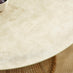 Lanai Beige Rattan & Cream 4 Seat Round Garden Dining Table