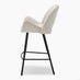2x Layla Cream Fabric Bar Chairs