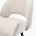 2x Layla Cream Fabric Bar Chairs