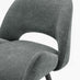 2x Layla Grey Fabric Bar Chairs
