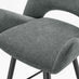 2x Layla Grey Fabric Bar Chairs