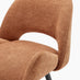 2x Layla Terracotta Orange Fabric Bar Chairs