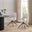 2x Layla Cream Fabric Swivel Dining Chairs