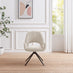 2x Layla Cream Fabric Swivel Dining Chairs