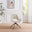 Layla Cream Fabric Swivel Office Chair