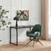 Layla Green Fabric Swivel Office Chair