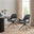 2x Layla Grey Fabric Swivel Dining Chairs