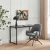 Layla Grey Fabric Swivel Office Chair