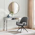 Layla Grey Fabric Swivel Office Chair