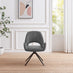 2x Layla Grey Fabric Swivel Dining Chairs