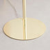 Lazio Smoked Glass and Brass 3 Globe Standing Floor Lamp