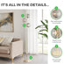 Lazio Smoked Glass and Brass 3 Globe Standing Floor Lamp