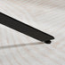Leonardo Rectangular White Marble Glass and Black Coffee Table