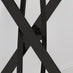 Leonardo White Marble Glass and Black Console Table