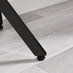 Leonardo White Marble Glass and Black Console Table