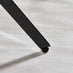 Leonardo Square White Marble Glass and Black Side Table