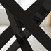 Leonardo Rectangular White Marble Glass and Black Metal 6 Seater Dining Table