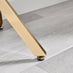 Leonardo White Marble Glass and Gold Console Table