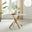 Leonardo Rectangular White Marble Glass and Gold Metal 4 Seater Dining Table
